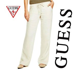 Guess Cream Linen Pants